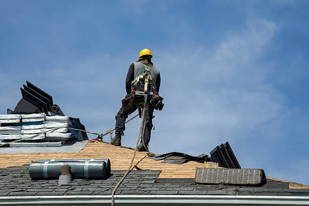 Professional Roofing technician working in Fremont, CA